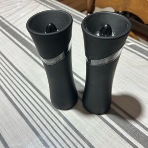 Gravity Black Salt and Pepper Grinders